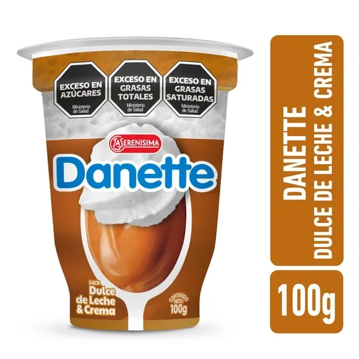POSTRE DANETTE DULCE DE LECHE 100 GR — imagen 1 de 1