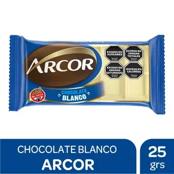 CHOCOLATE ARCOR 25 GR - BLANCO — imagen 1 de 1