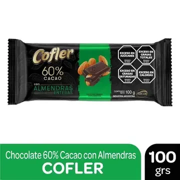 AGUILA 60% CACAO ALMENDRAS 100 GR — imagen 1 de 1