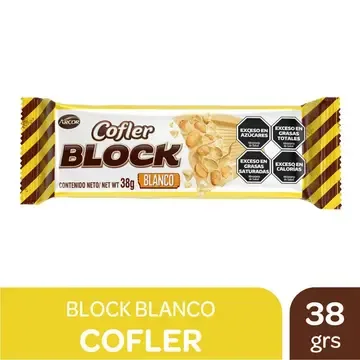 COFLER BLOCK - BLANCO 38 GR — imagen 1 de 1