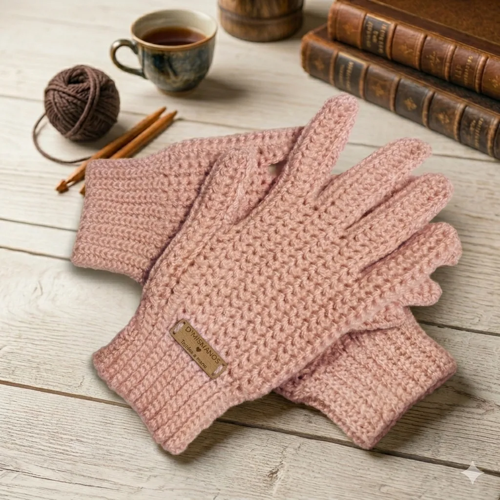 Guantes dama rosa viejo — imagen 1 de 1