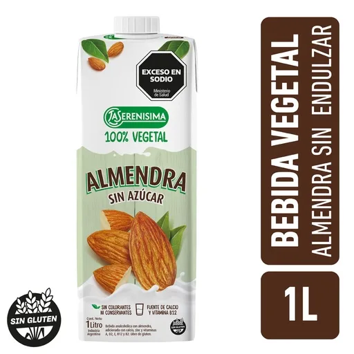 LECHE DE ALMENDRA 1 L SIN AZÚCAR — imagen 1 de 1