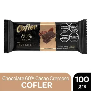 COFLER 60% CACAO CREMOSO 100 GR — imagen 1 de 1