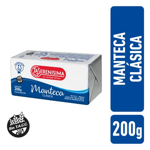 MANTECA CLASICA 200 GR — imagen 1 de 1