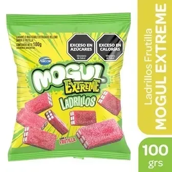 GOMITAS MOGUL 80 GR - LADRILLOS EXTREME FRUT. — imagen 1 de 1