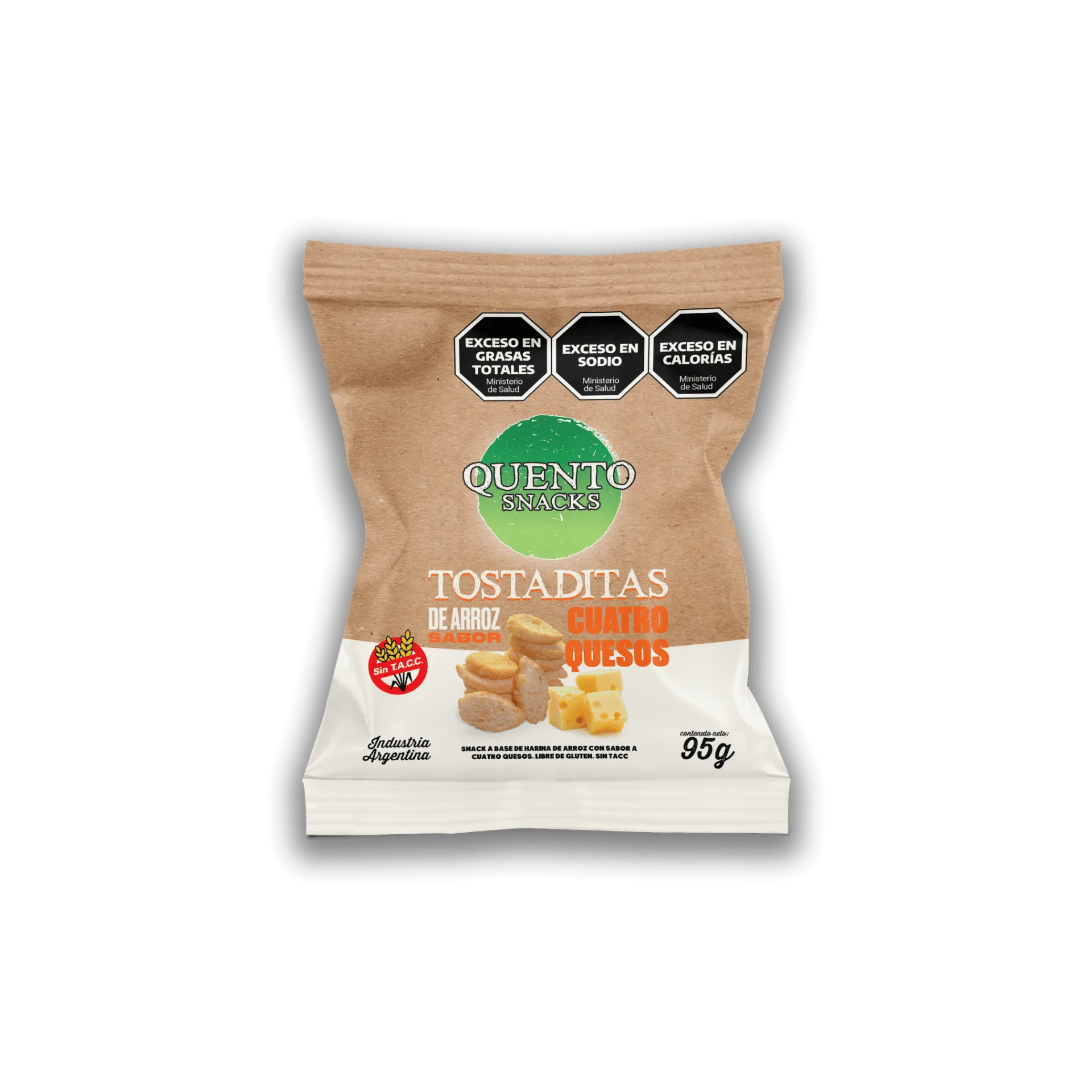 QUENTO - TOSTADITAS QUESO 95 GR — imagen 1 de 1