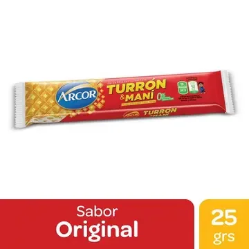 TURRÓN ARCOR MANÍ 25 GR — imagen 1 de 1