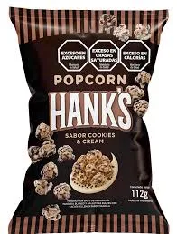 HANK´S POPCORN - COOCKIES & CREAM 112 GR — imagen 1 de 1