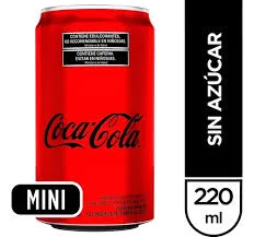 MINI LATA COCA COLA ZERO 220ML — imagen 1 de 1