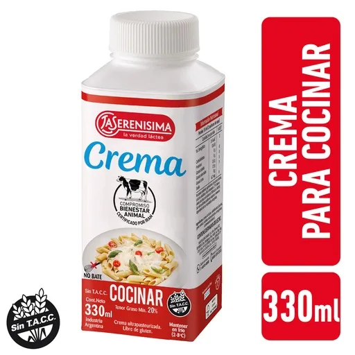 CREMA DE LECHE PARA COCINA 330 ML — imagen 1 de 1