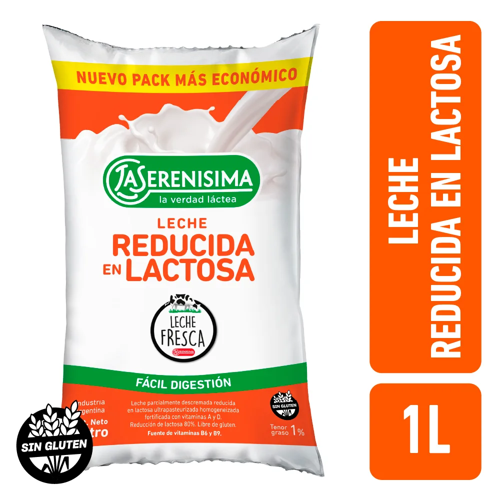 SACHET DE LECHE L.S DESLACTOSADA 1 L — imagen 1 de 1