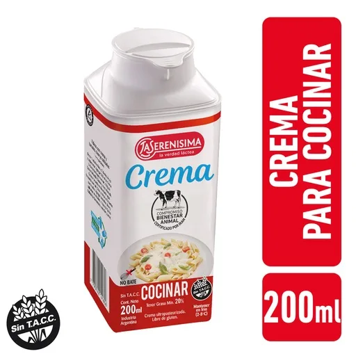 CREMA DE LECHE PARA COCINAR 200ML — imagen 1 de 1