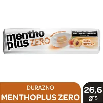 MENTHOPLUS ZERO 26 GR - DURAZNO — imagen 1 de 1