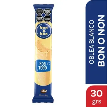 OBLEA BON O BON 30 GR - BLANCO — imagen 1 de 1