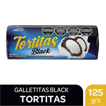 TORTITAS 125 GR - BLACK — imagen 1 de 1