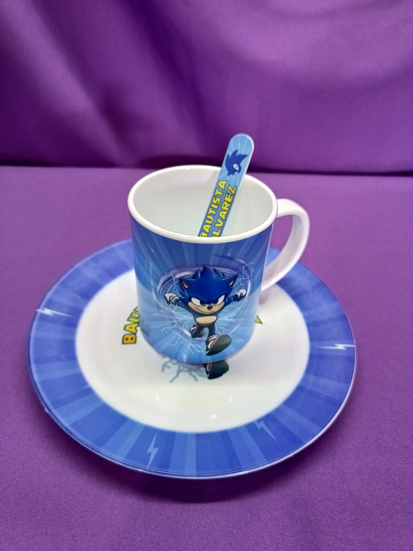 Set merienda Taza+Cuchara+Plato+Tupper — imagen 1 de 3