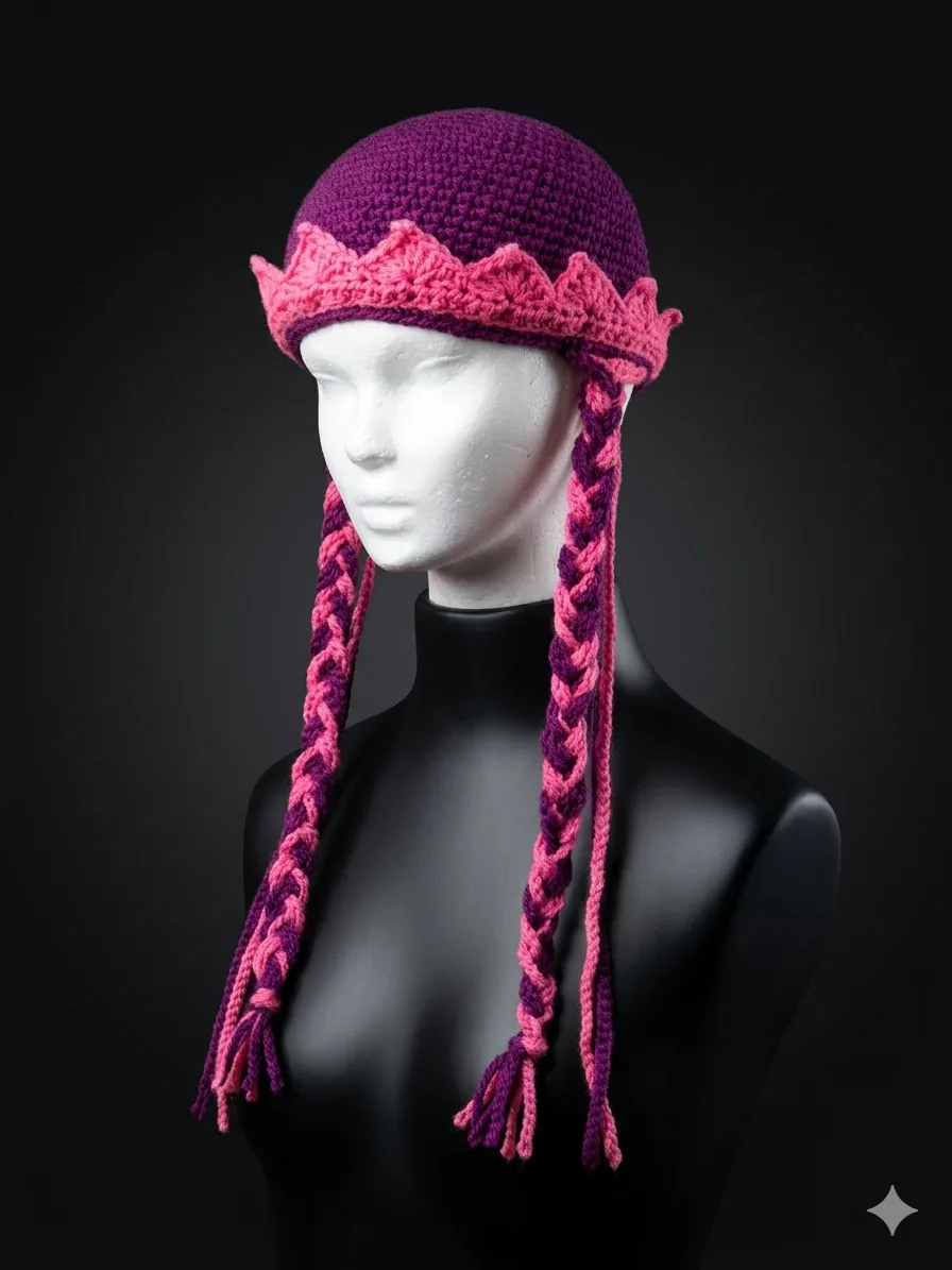 Gorro Vikinga trenzas — imagen 2 de 2