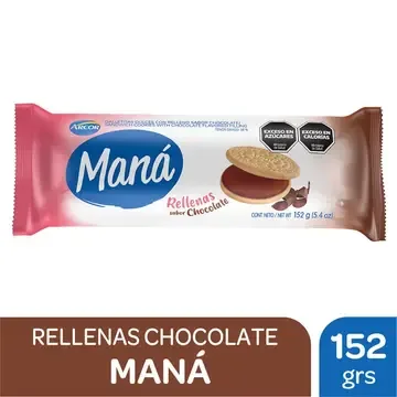 MANÁ RELLENAS 152 GR - CHOCOLATE — imagen 1 de 1