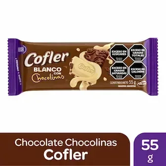 COFLER - BLANCO CON CHOCOLINAS 55 GR — imagen 1 de 1