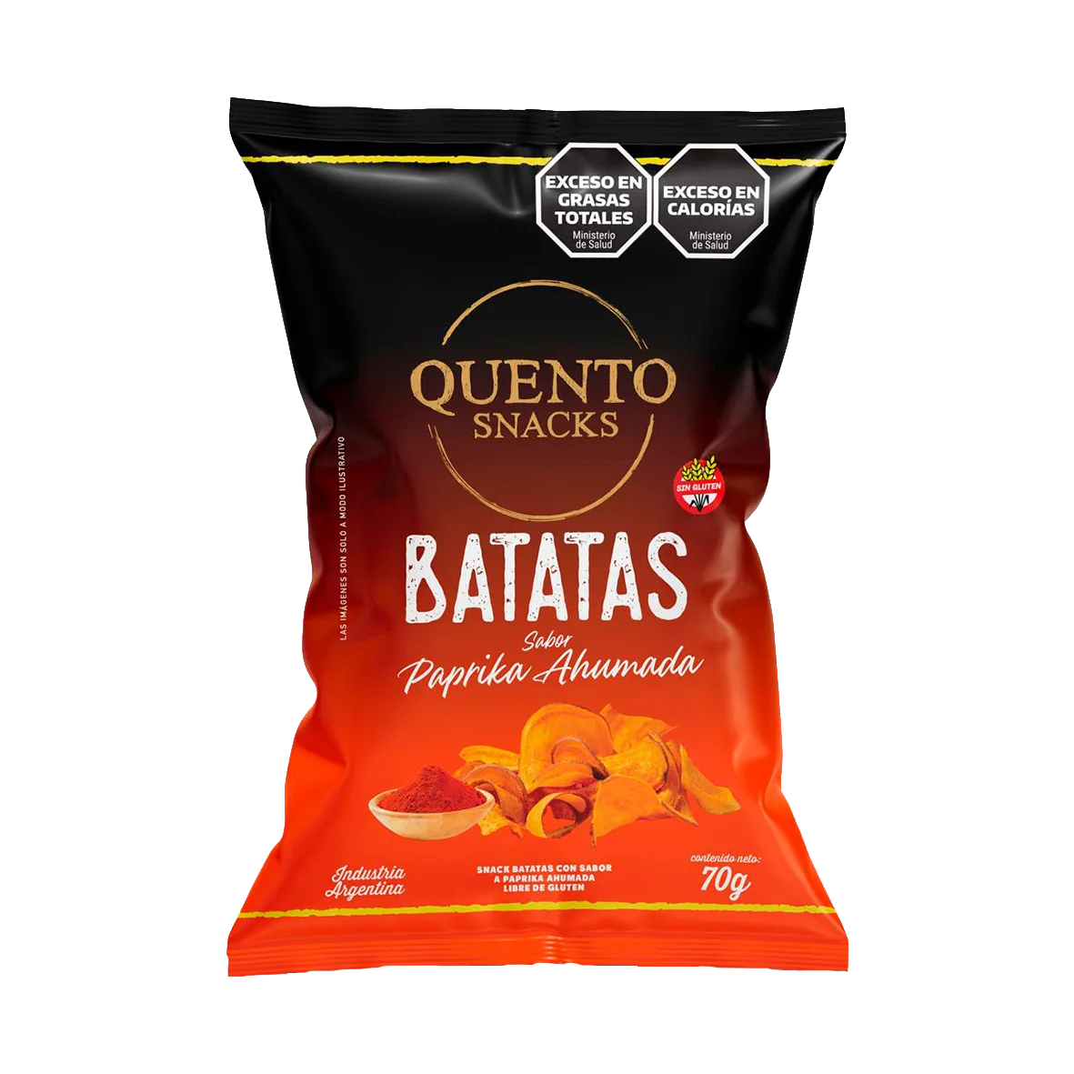 QUENTO BATATAS 70 GR - PAPRIKA AHUMADA — imagen 1 de 1