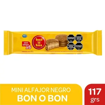 MINI ALFAJOR BON O BON X6U 117 GR — imagen 1 de 1