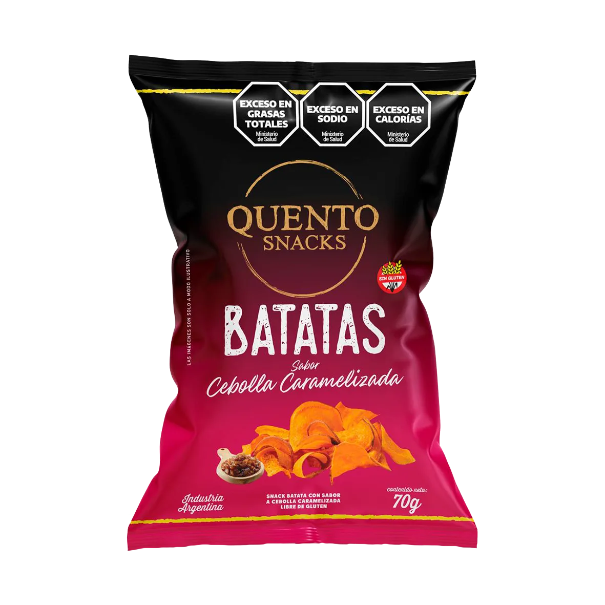 QUENTO BATATAS 70 GR - CEBOLLA CARAMELIZADA — imagen 1 de 1