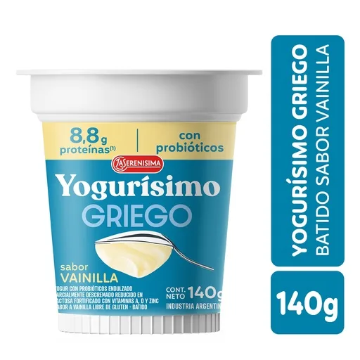 YOGURISIMO GRIEGO VAINILLA 140 GR — imagen 1 de 1