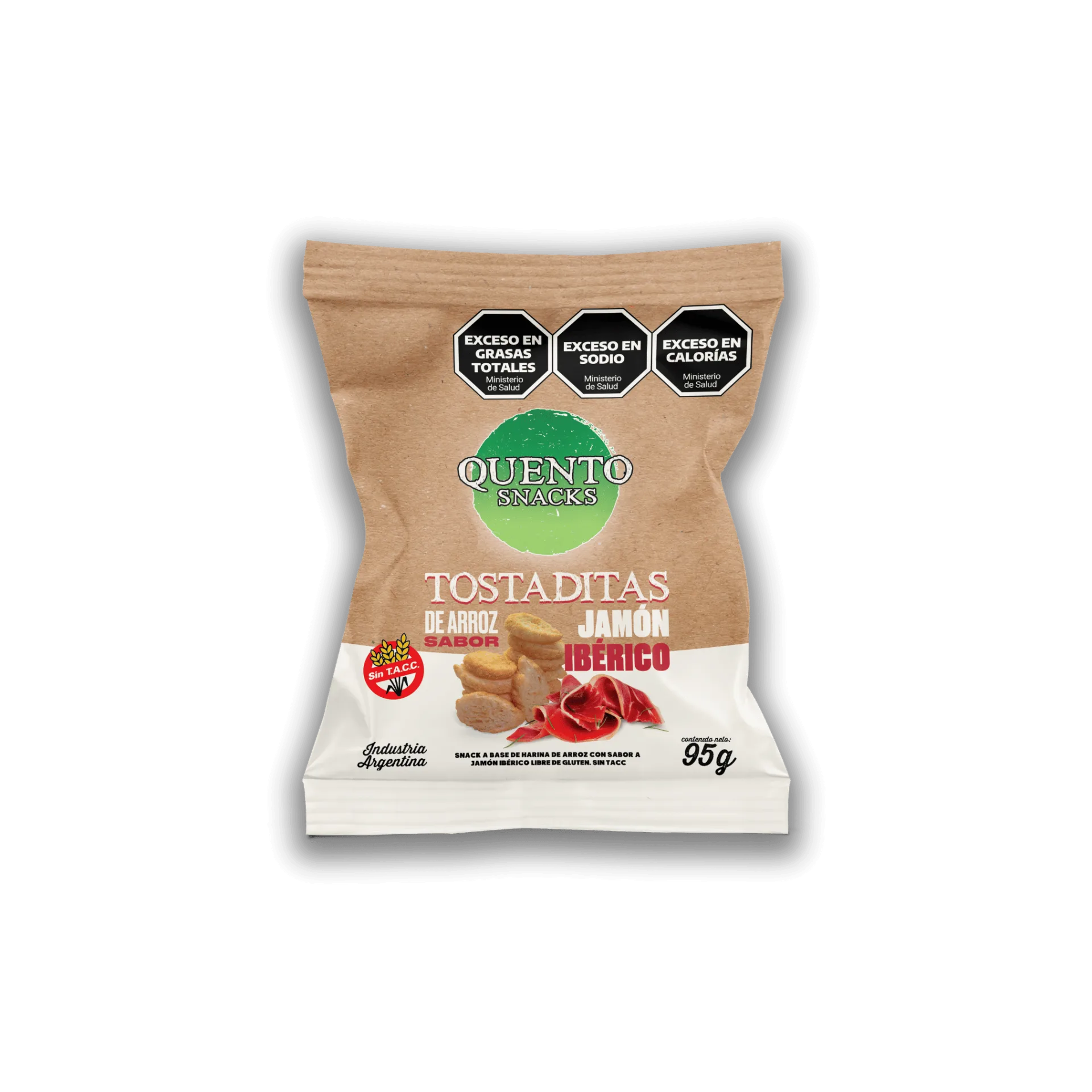 QUENTO - TOSTADITAS JAMON 95 GR — imagen 1 de 1